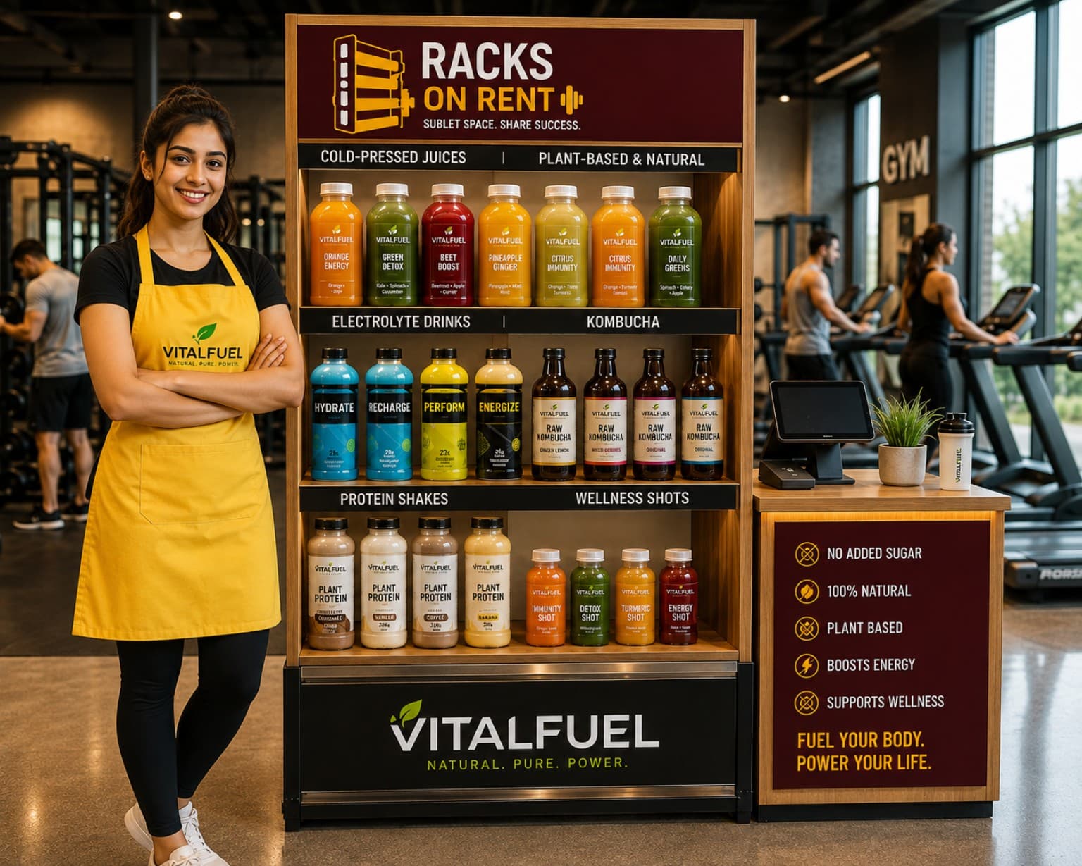 Health Drinks & Beverages display
